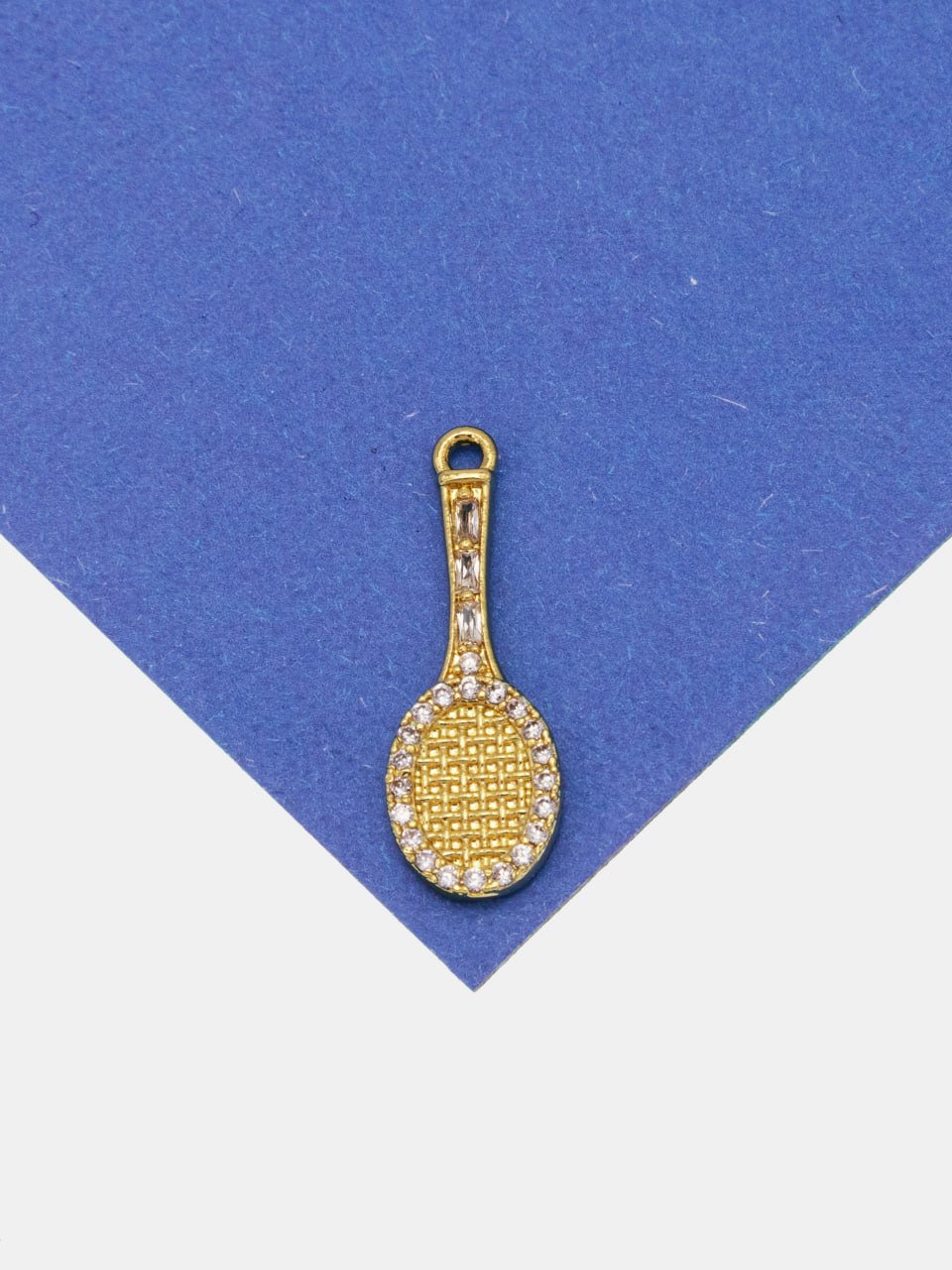 Подвеска теннис ракетка, позолота, Ю809