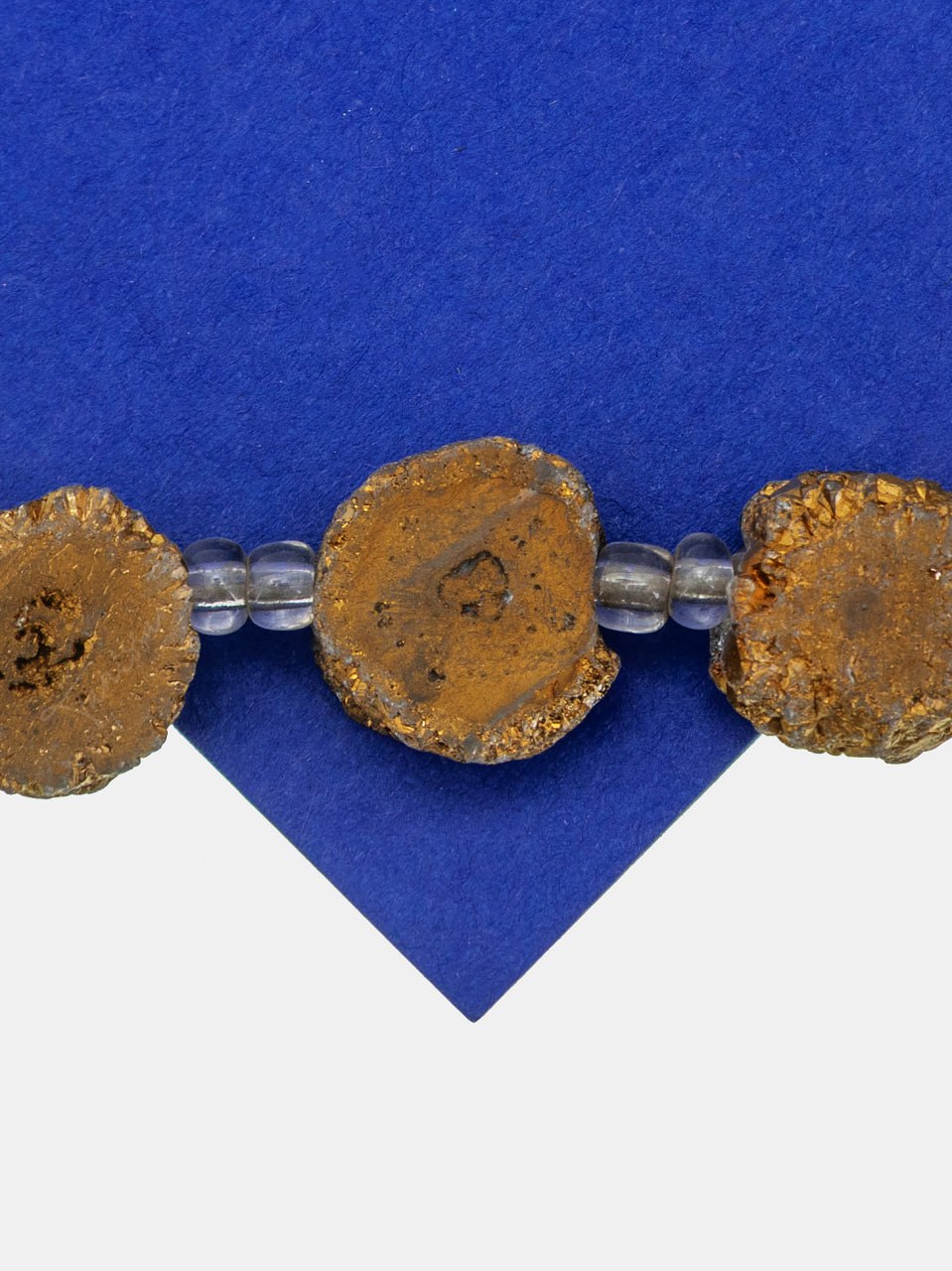 Бусина друза агата, золото, 11-15мм, штука, Б338