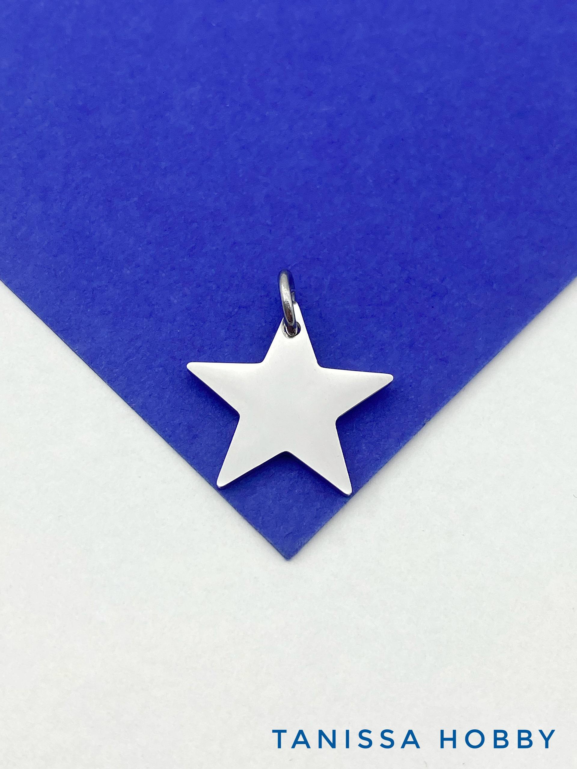 Подвеска звезда, 20мм, сталь, Ш425