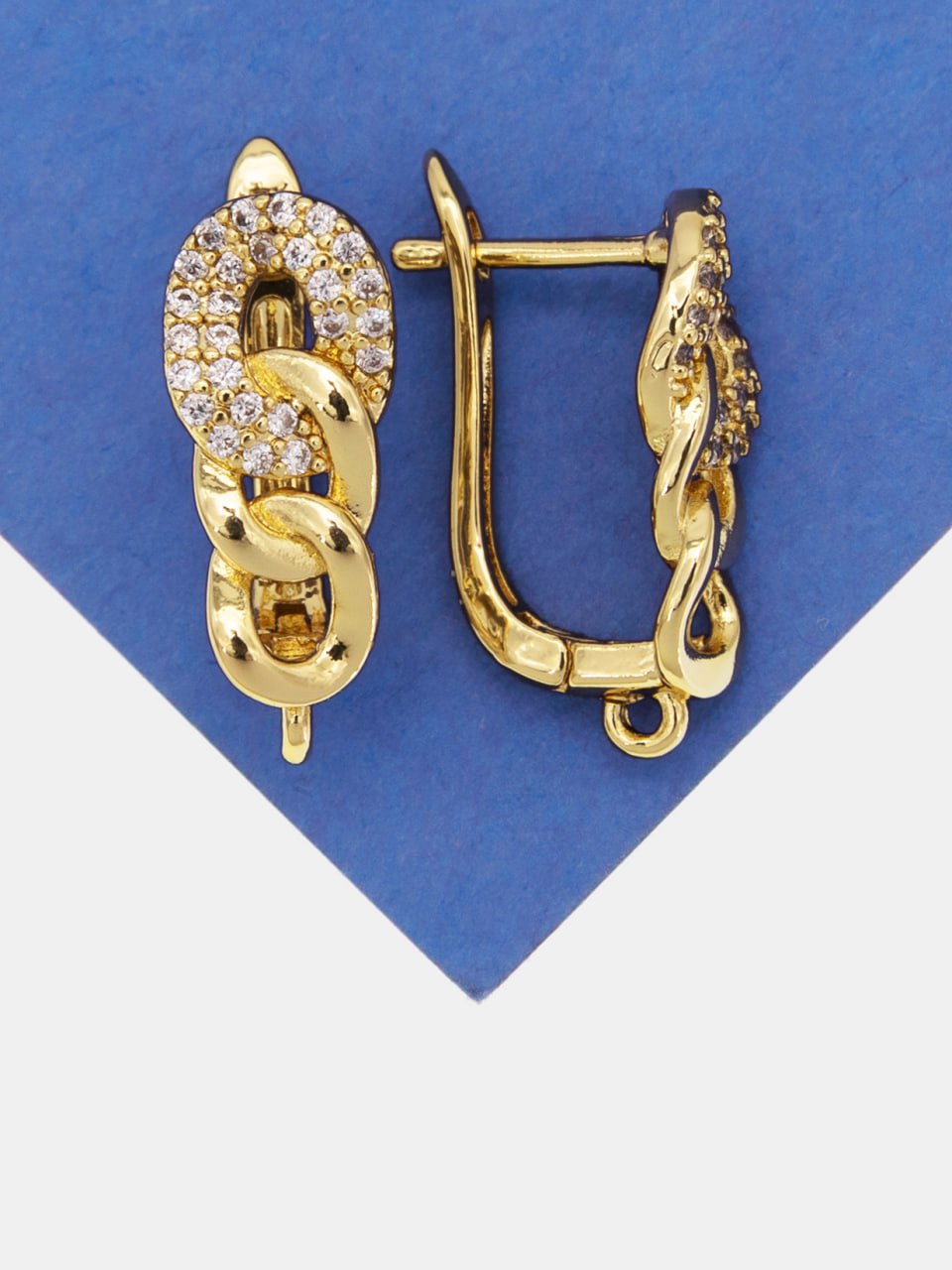 Швензы английский замок, цепь, позолота, 831