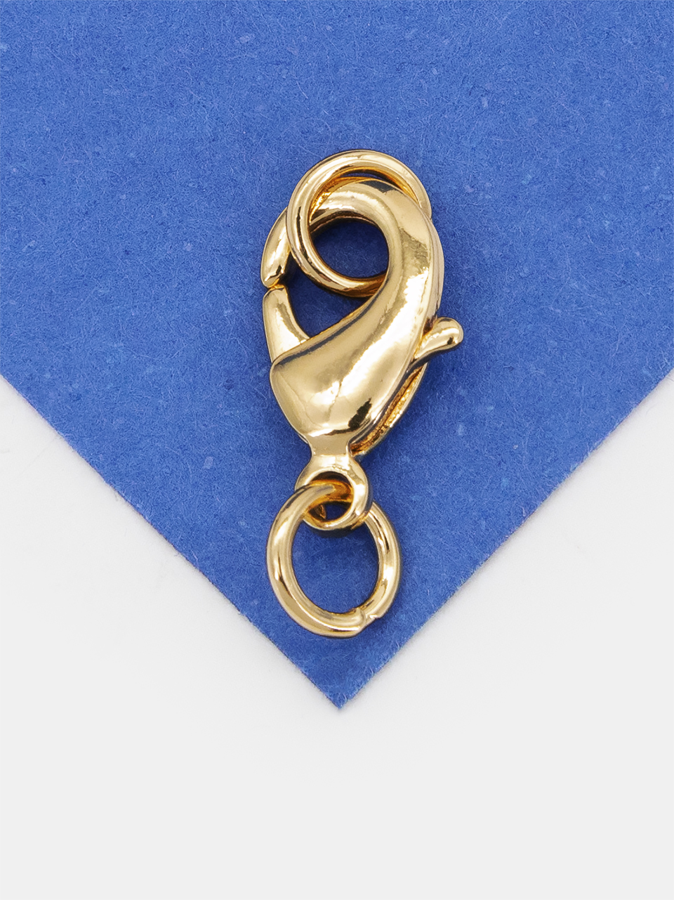 Карабин замок лобстер 12х6мм, позолота, Ю.Корея, К615