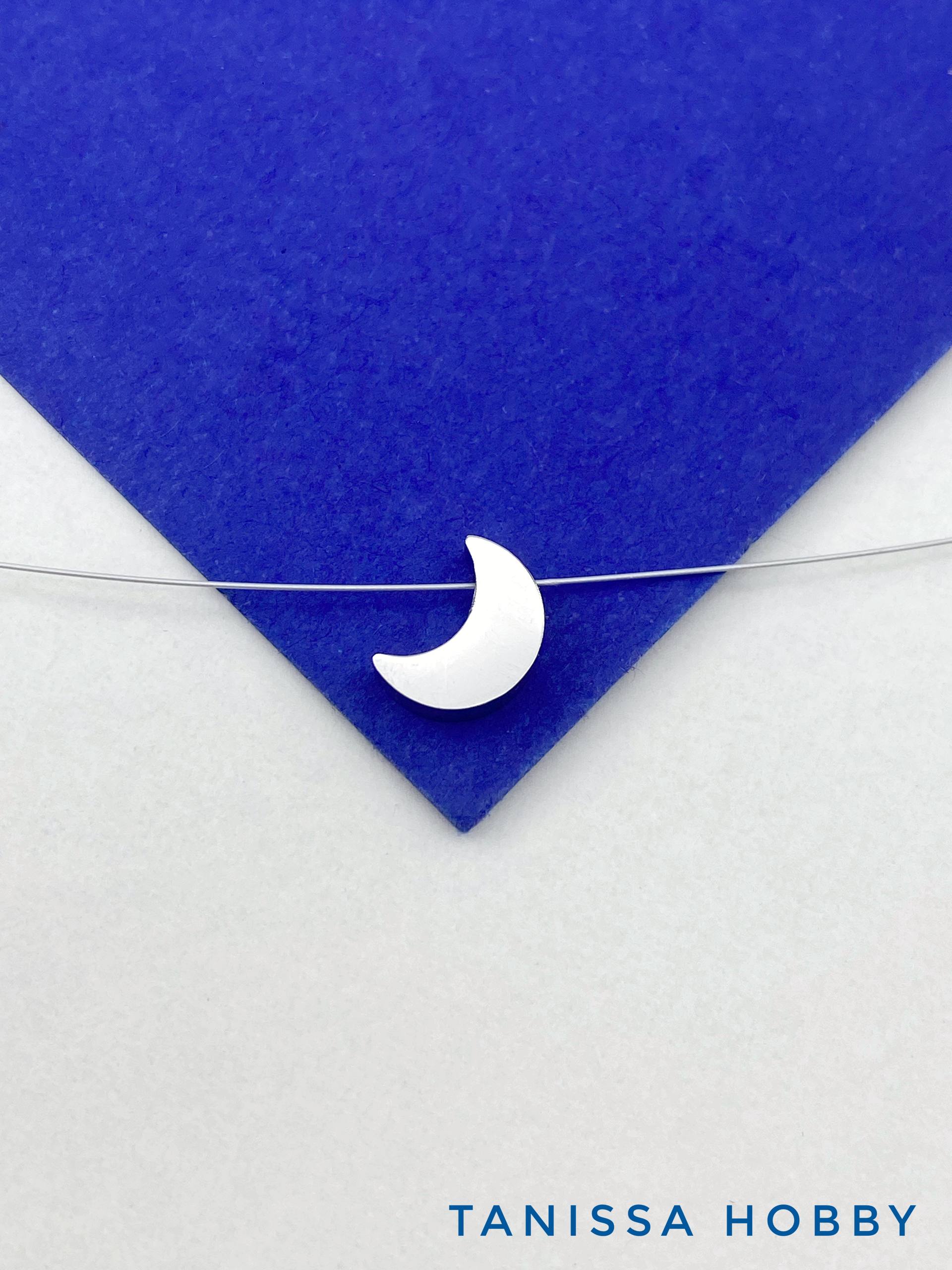 Подвеска бусина луна месяц, 9мм, сталь, Ш417