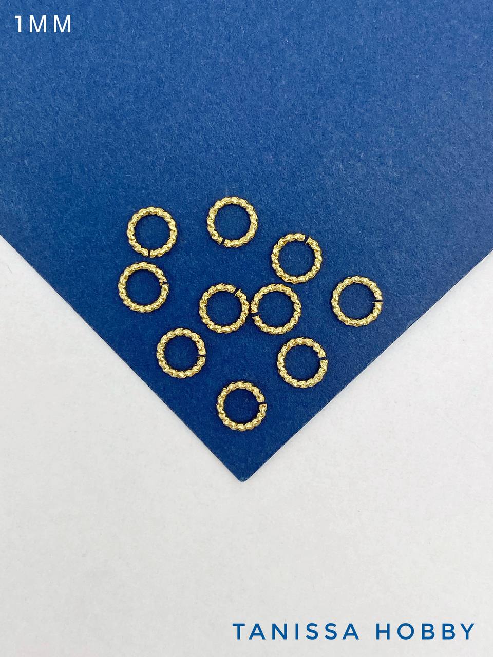 Соединительные колечки витые 6мм, позолота, 10шт, М006