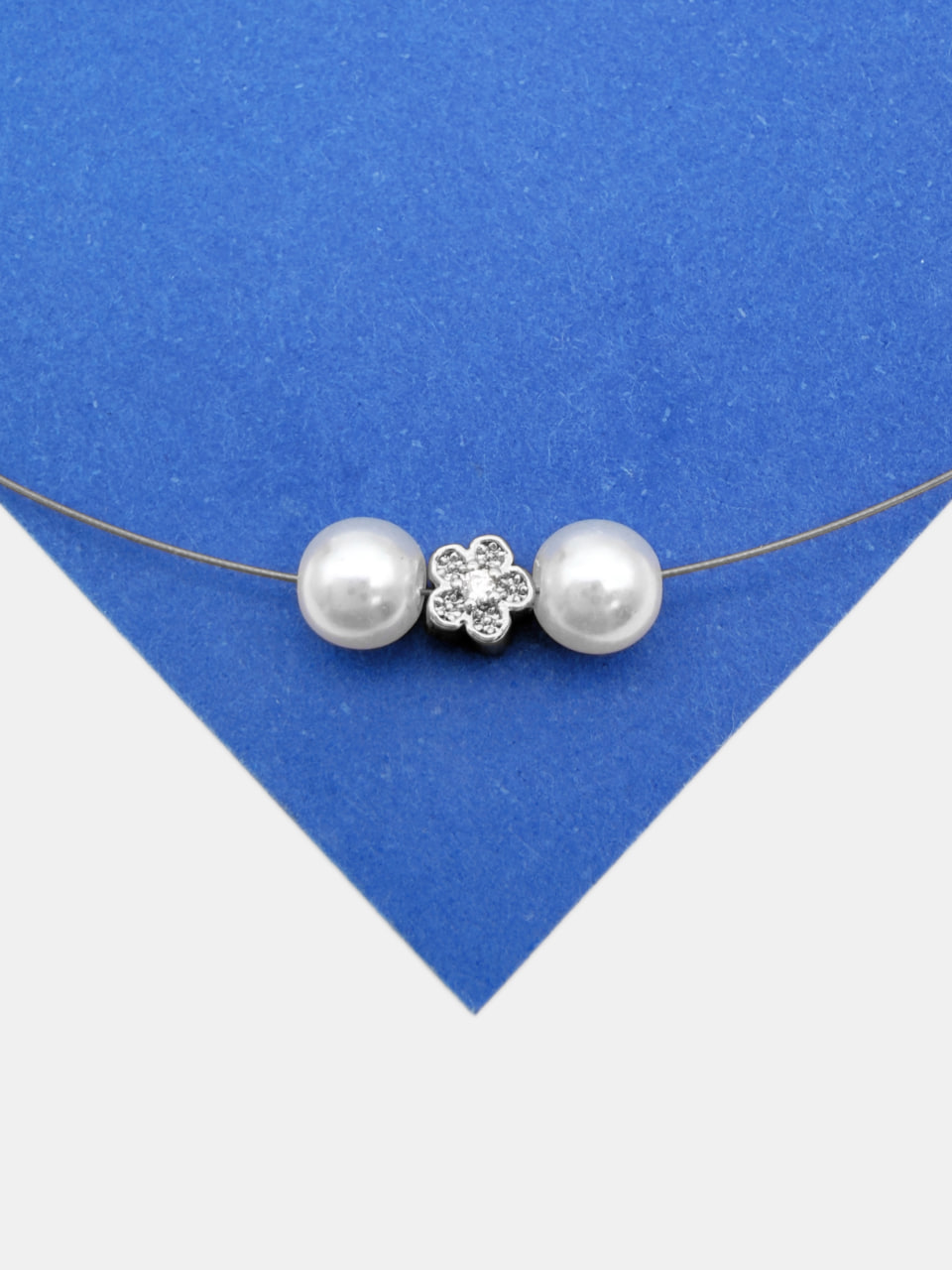 Разделительная бусина цветок 5мм, ШТУКА, родий, Р806