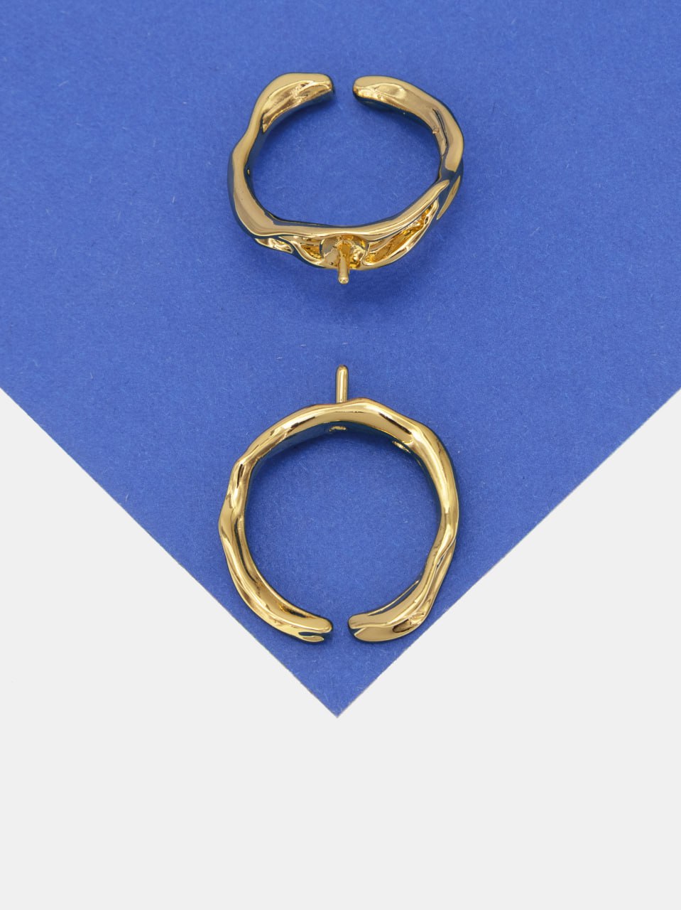 Основа для кольца под вклейку, позолота, У122