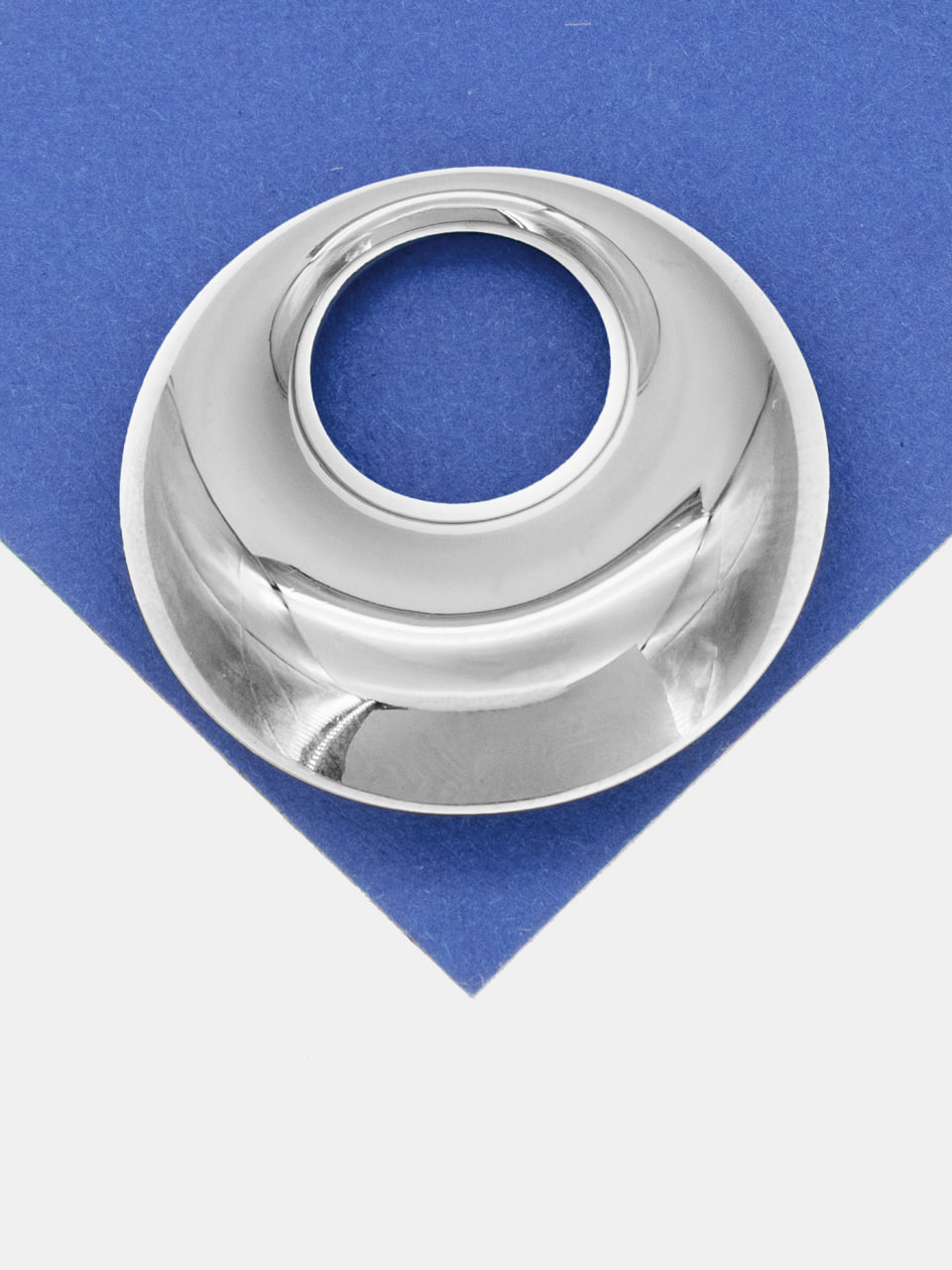 Подвеска бублик объемный круг, 25мм, сталь, Ш418