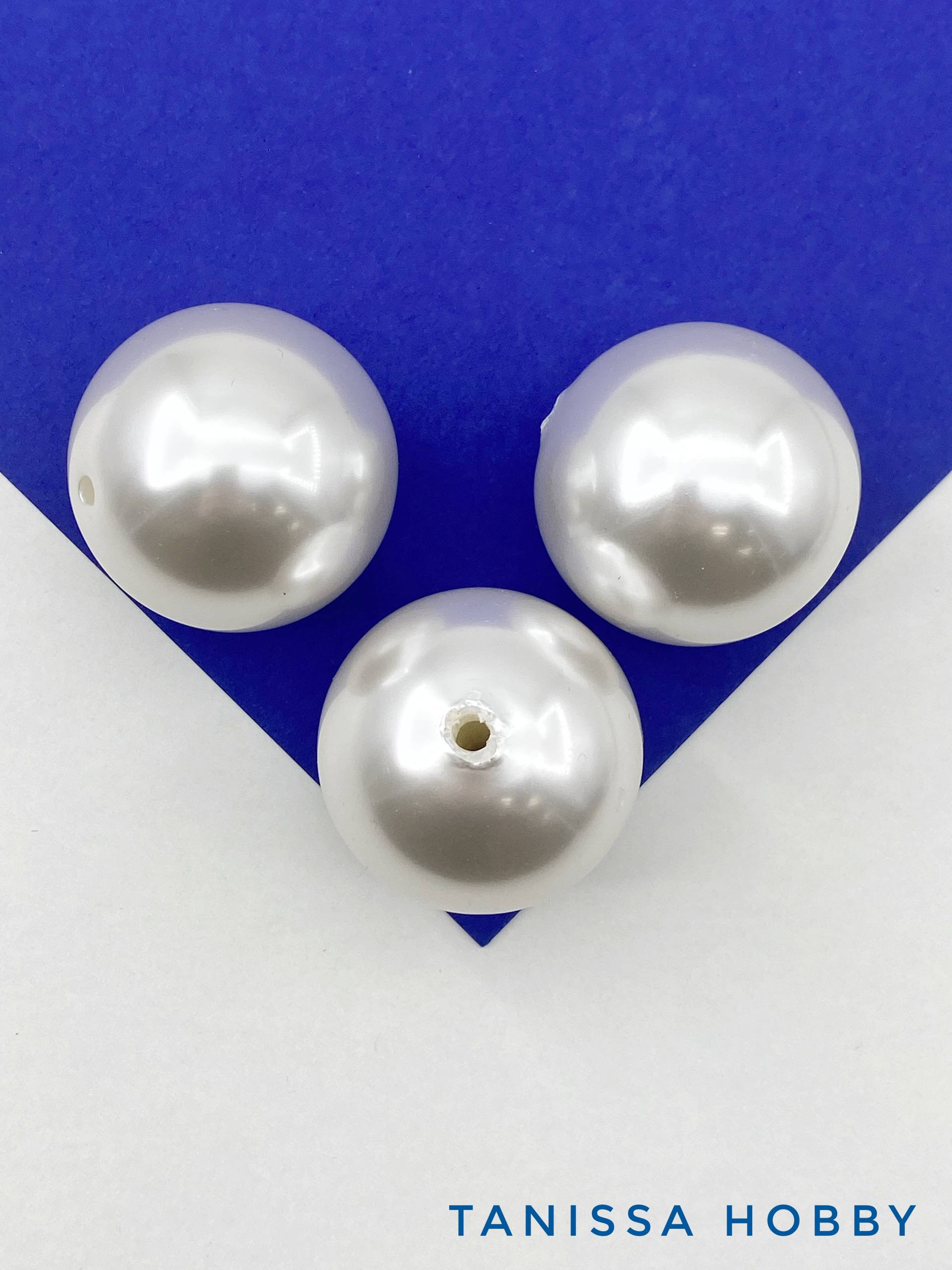 Жемчуг акриловый, круглый, 40мм, ШТУКА, МА260