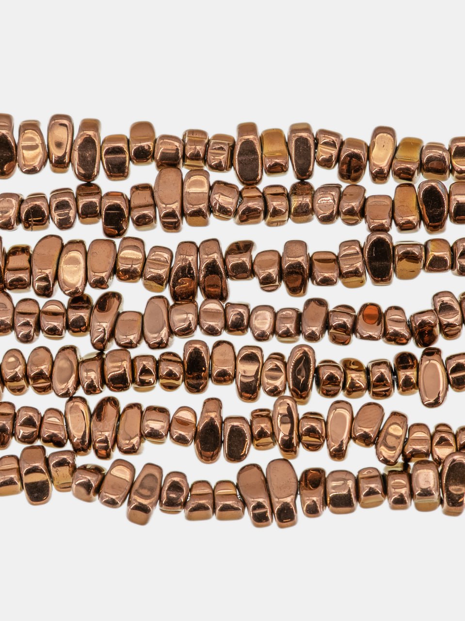 Гематин гематит крошка галтовка фриформ, 5-10 мм, шоколадный, нить, ГТ149