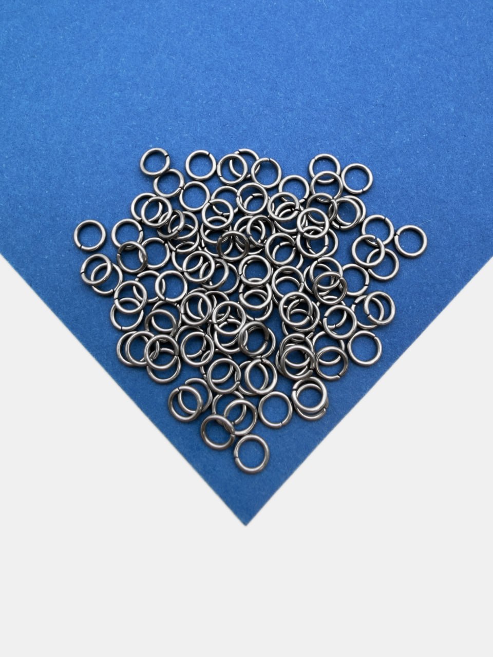Соединительные колечки 5мм, толщина 0,8мм, 5х0,8мм, 5гр (110шт), сталь, ОПТ130