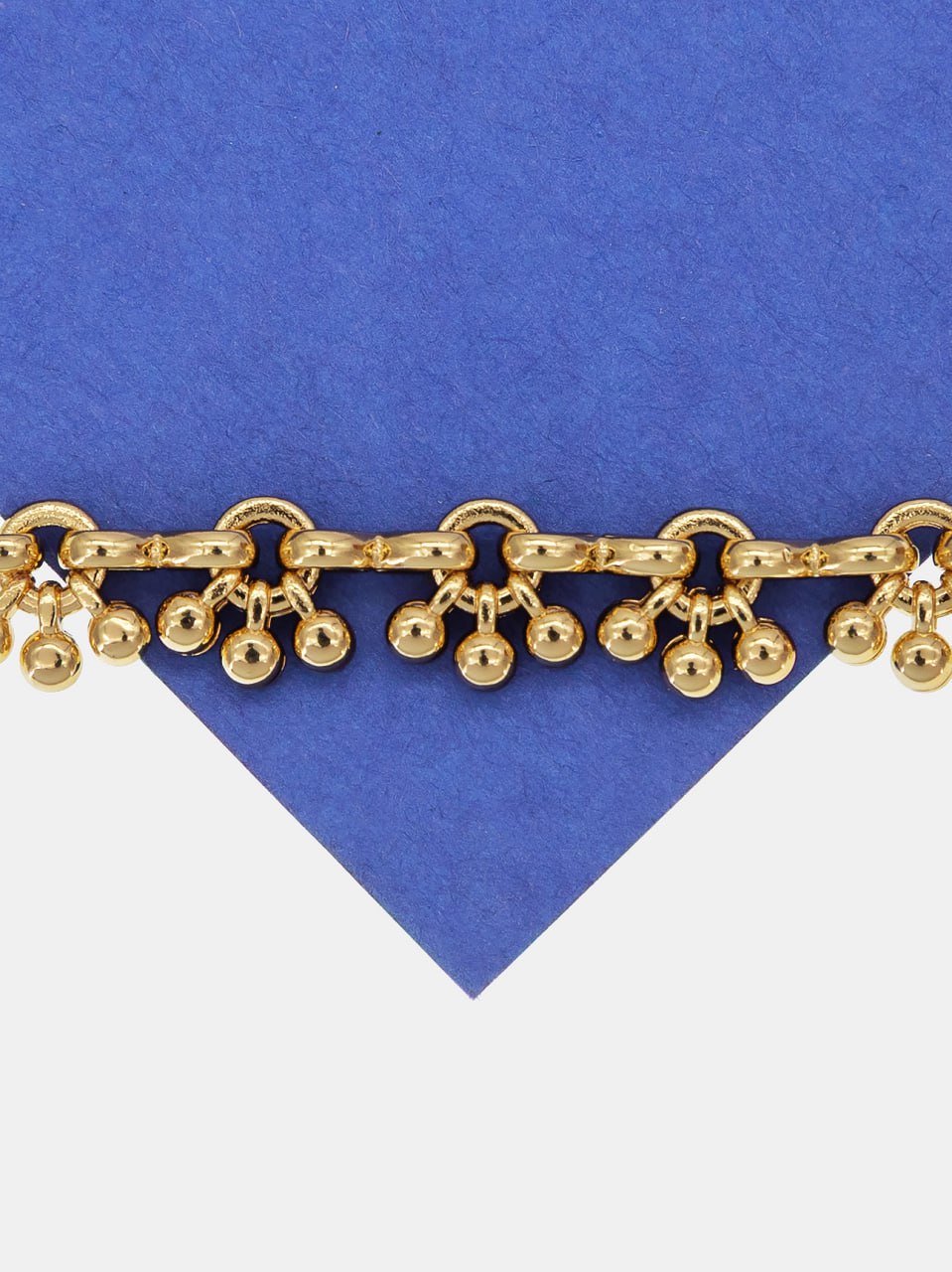 Цепочка фантазийная с шариками, 5х7мм, позолота, 50см, СН113