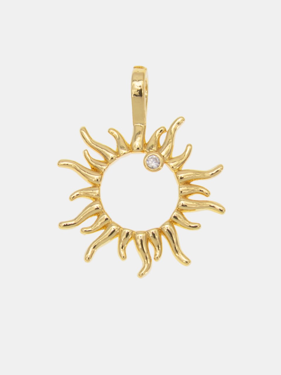 Подвеска солнце, позолота, А434