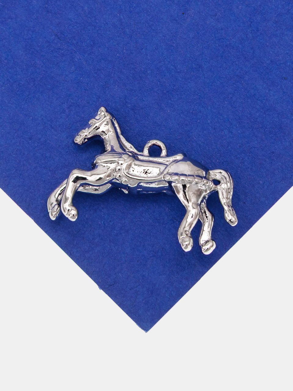Подвеска лошадь, конь, 24х16мм, родий, А713