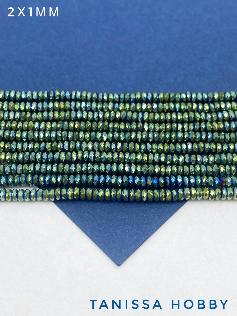 Гематин гематит бусины шайба, диск, огранка, зеленый, 2,5мм, нить, ГТ121