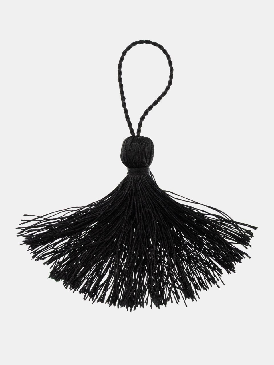 Кисточка для четок, 7,5см, черный, КИ012