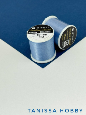 MIYUKI Миюки Нить для бисера Beading Thread, 50 метров (10- Голубой, МЮ027)
