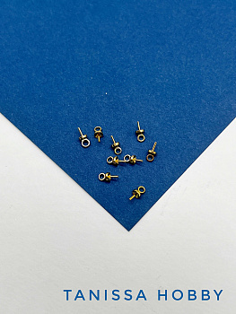 Бейлы гвоздики для вклейки в полупросверленные бусины. В204