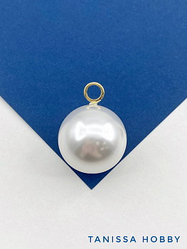 Жемчуг акриловый, полупросверленный, круглый, 30мм, ШТУКА, МА277