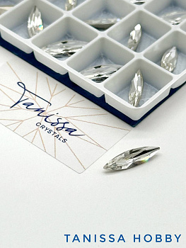 Кристалл наветт Crystal, 15х4мм, Tanissa Crystals, СТ355