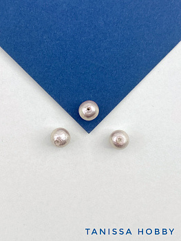 Хлопковый жемчуг 6мм, розовый пудровый. Япония. ЖХ103