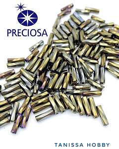 Бисер стеклярус PRECIOSA, цвет 59115, бронзовый, 10 гр. PR032