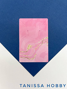 Дисплей для украшений, розовый мрамор, И48
