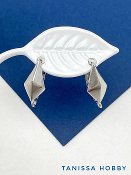 Швензы ромб, английский замок, родий, ШВ116