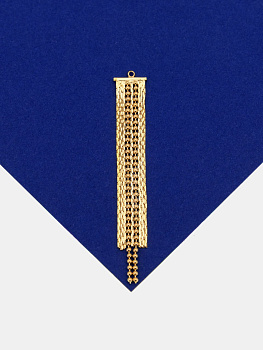 Подвеска цепочки кисточка с шариками 66мм, позолота, ШТУКА, С423