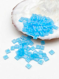 Бисер MIYUKI TILA beads, TL148FR, 2,5гр, прозрачный матовый голубой АВ. МЮ121