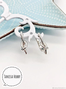 Швензы узел, английский замок, родий, 327