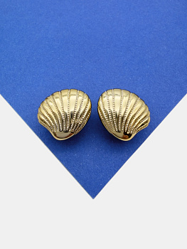 Швензы ракушка гребешок, английский замок, позолота, 319