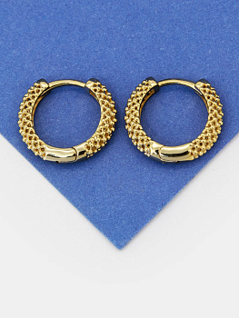 Швензы кольца конго сетчатые, 17мм, позолота, 910