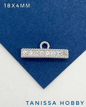 Коннектор многорядный на 7 нитей, родий, Р304