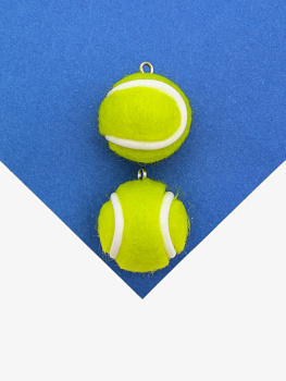 Подвеска теннисный мяч, 20мм, спорт теннис, позолота, Д602