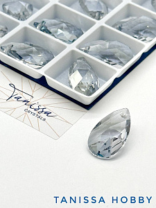 Подвеска кристалл капля, Blue Shadow, 22мм, Tanissa Crystals, СТ383