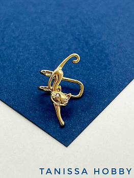 Кафф кошка, позолота, Е207