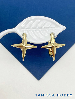 Швензы звезда, английский замок, позолота, ШВ107