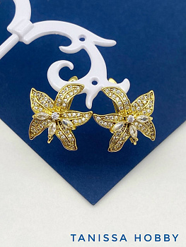 Швензы цветок, английский замок, позолота, 710