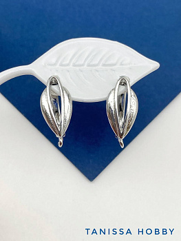 Швензы английский замок, родий, ШВ106