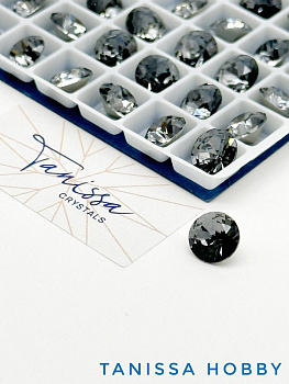 Кристалл шатон Grey, 8мм, Tanissa Crystals, СТ311