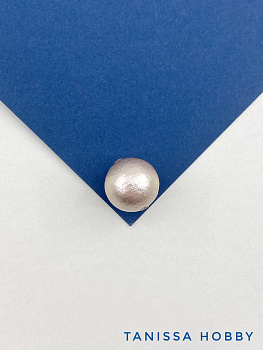 Хлопковый жемчуг 14мм, розовый пудровый. Япония. ЖХ105