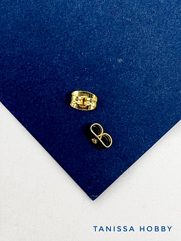 Заглушки для пусет, швенз, позолота, Е507