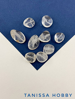 Горный хрусталь овал, галтовка, 18-21мм, штука, Б103