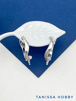 Швензы английский замок, родий, ШВ117