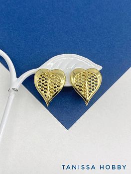 Швензы сердце, английский замок, позолота, ШВ307