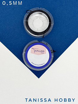 Силиконовая резинка многожильная 0,5мм, черный, спандекс, 10 метров, ПР91