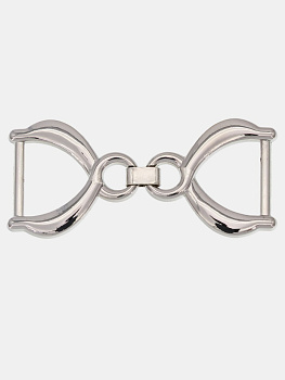 Коннектор для браслета, родий, К827