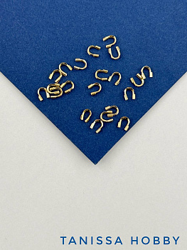 Протектор защита для тросика, позолота, 20шт, ОПТ006