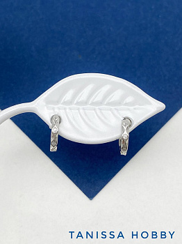 Швензы французский замок, родий, ШВ015