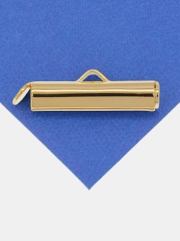 Концевик цилиндр, 20х4мм, позолота, К024