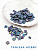 Бисер MIYUKI TILA beads, TL401FR, 5гр, непрозрачный матовый черный АВ. МЮ123